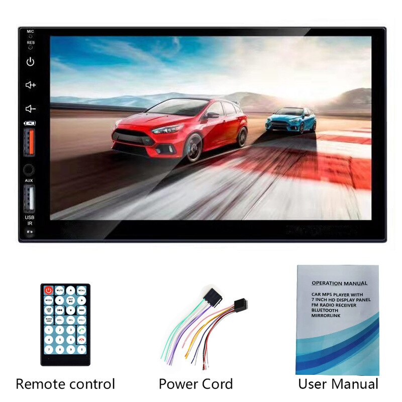 Acodo Dual USB 7 Inch Capacitive Screen Full Touch HD Car MP5 Player USB Bluetooth TF Card Touch Screen for sale