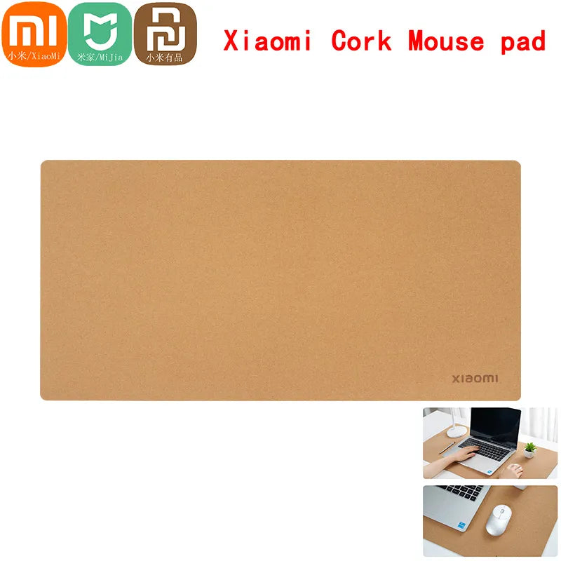 Xiaomi mouse pad Large Natural Cork Desk pad Gaming Mijia Mousepad Anti-slip waterproof desk mat Protector keyboard pad for PC