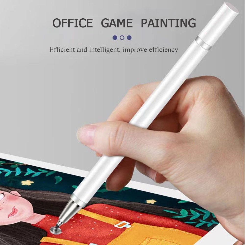 2 In 1 Stylus Pen for Mobile Phone Tablet Drawing Pen Capacitive Pencil Universal Touch Screen Pen for Pad Iphone Android Xiaomi for sale