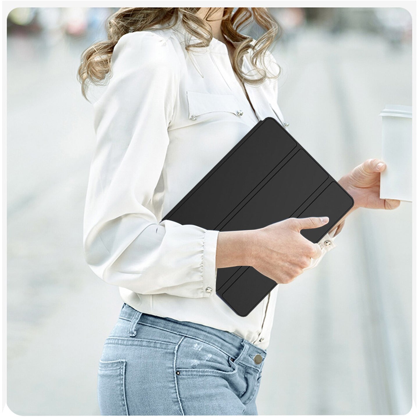 Tri-fold Case For Samsung Galaxy Tab A8 2021 PU Tablet Cover for Samsung Tab A8 10.5 SM-X200/SM-X205 Protective Tablet Cover