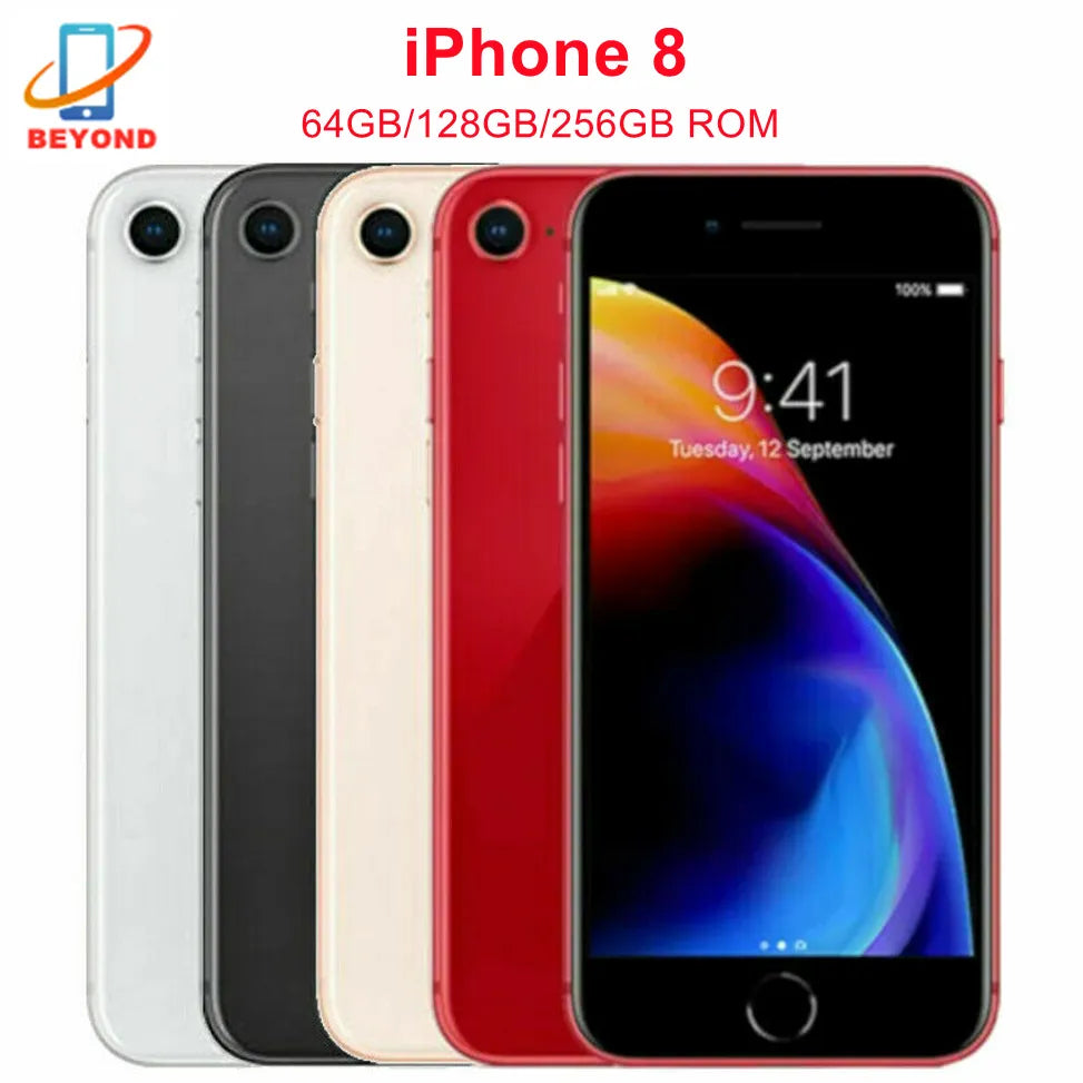 Original Apple iPhone 8 64GB/256GB 4.7' Retina IPS LCD NFC Fingerprint Factory Unlocked iPhone8 4G LTE Smart Phone iPhone8