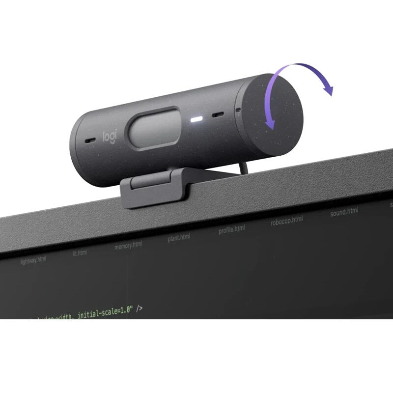 Logitech BRIO 500 Webcam 1080P HD Wide-angle Webcam RightLight 4 Auto-framing Show ModeWith Noise Reduction Microphone