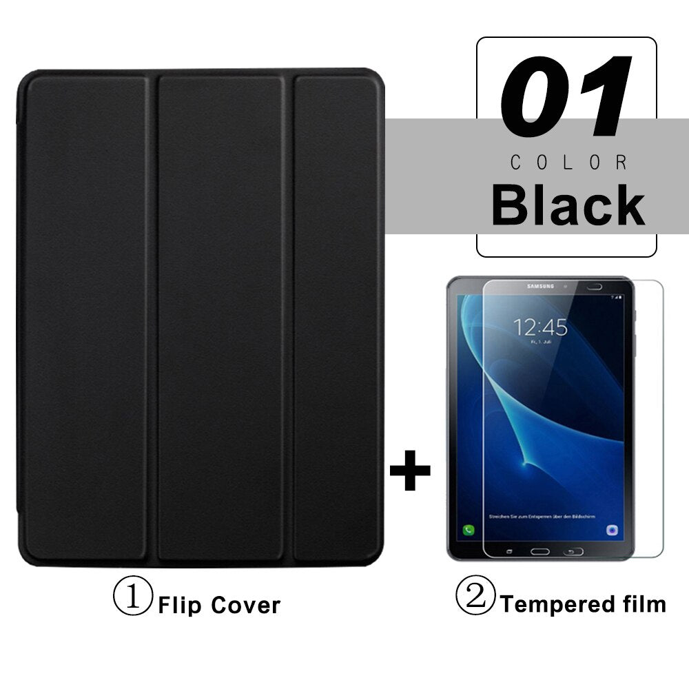 Flip Tablet Case For Samsung Galaxy Tab A A6 10.1'' (2016) T580 Funda PU Leather Smart Cover For Tab A8 10.5 A7 Lite Folio Capa