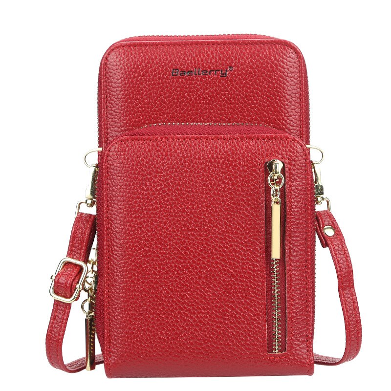 Baellerry Arrival Crossbody Cell Phone Shoulder Bag Cellphone Bag Fashion Daily Card Holder Mini Shoulder Bag for Women Wallet