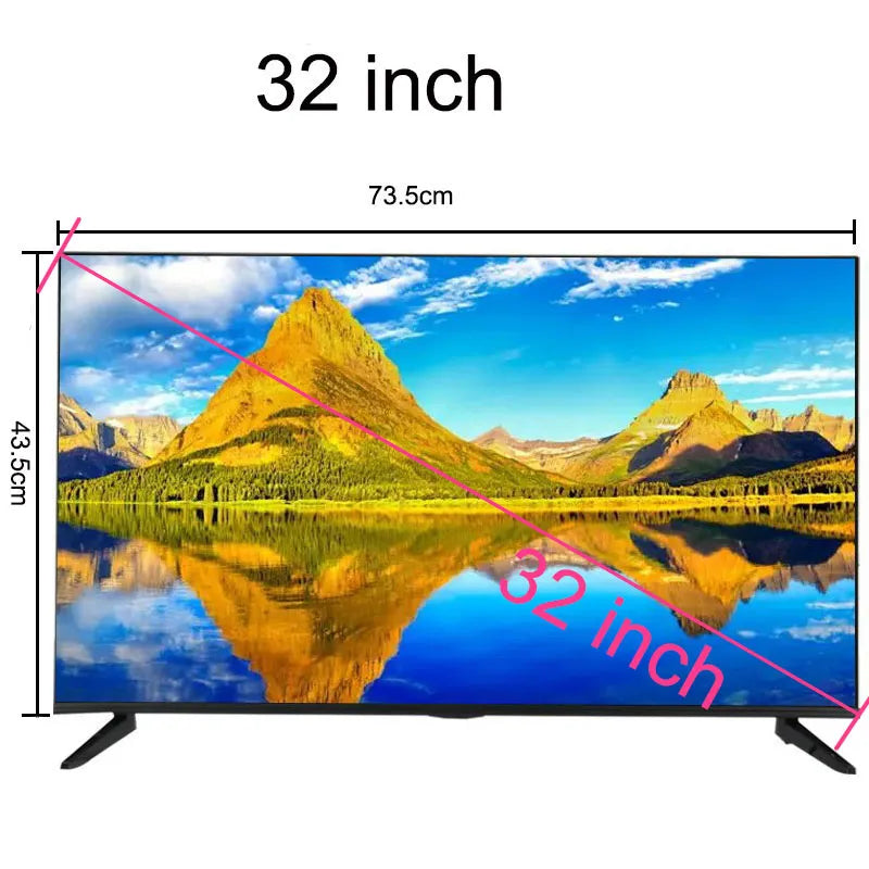 32 inch Intelligent Network TV Ultraclear 1920x1080 Smart Television LED Screen Computer Monitor WiFi Wireless Screen Projection