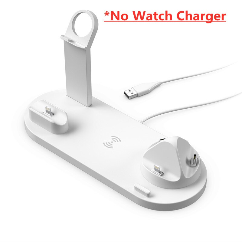 5 In 1 Wireless Charger Stand Pad For iPhone 14 13 12 11X8 Apple Watch Airpods Desk Phone Chargers Fast Charging Dock Station for sale