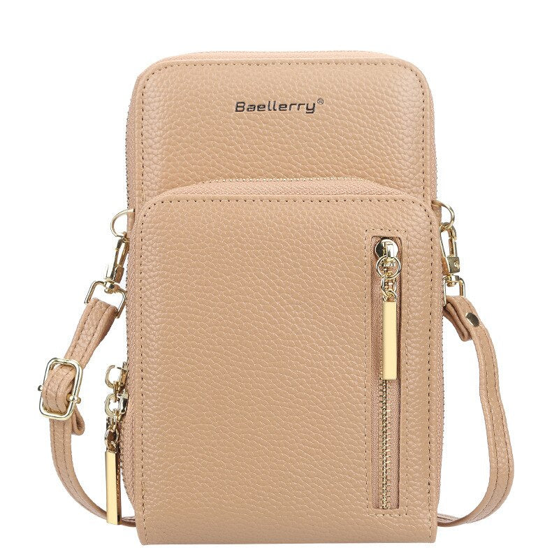 Baellerry Arrival Crossbody Cell Phone Shoulder Bag Cellphone Bag Fashion Daily Card Holder Mini Shoulder Bag for Women Wallet