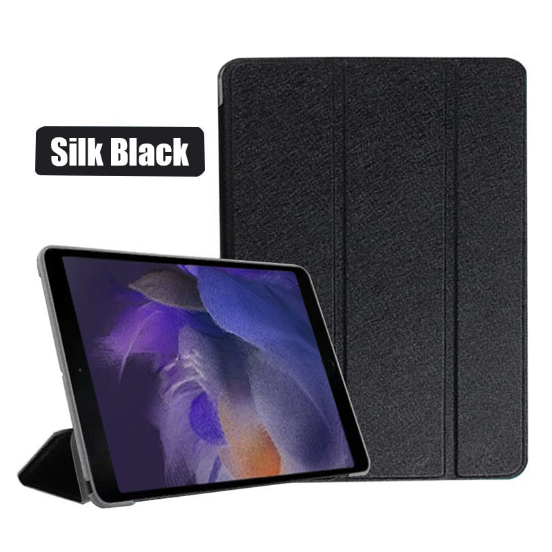 Tri-fold Case For Samsung Galaxy Tab A8 2021 PU Tablet Cover for Samsung Tab A8 10.5 SM-X200/SM-X205 Protective Tablet Cover