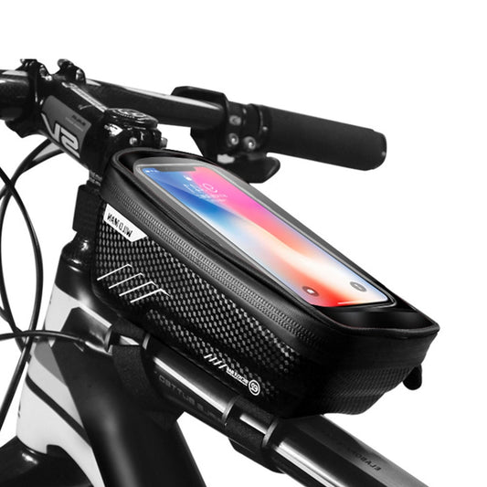 Waterproof Bicycle Bag For 4.7-6.2inch Smartphone Cycling Front  Bag Bike Head Tube Handlebar Pannier for sale