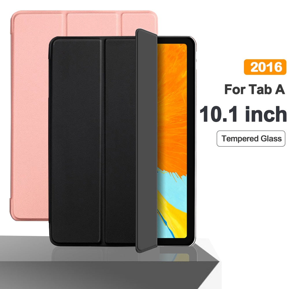 Flip Tablet Case For Samsung Galaxy Tab A A6 10.1'' (2016) T580 Funda PU Leather Smart Cover For Tab A8 10.5 A7 Lite Folio Capa