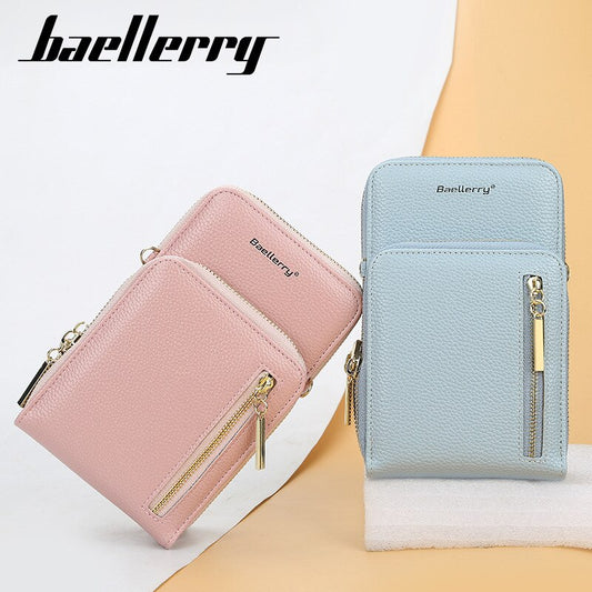 Baellerry Arrival Crossbody Cell Phone Shoulder Bag Cellphone Bag Fashion Daily Card Holder Mini Shoulder Bag for Women Wallet