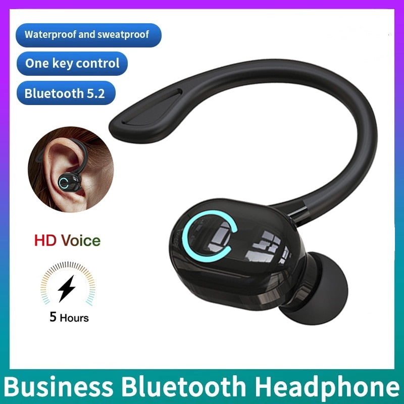 Wireless Headphones Bluetooth 5.0 Earphones With Mic Single in-Ear Sports Waterproof TWS Earbuds Bluetooth Handsfree Headset